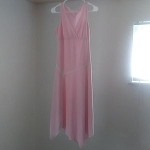 Light weight calf length scalloped sun dress